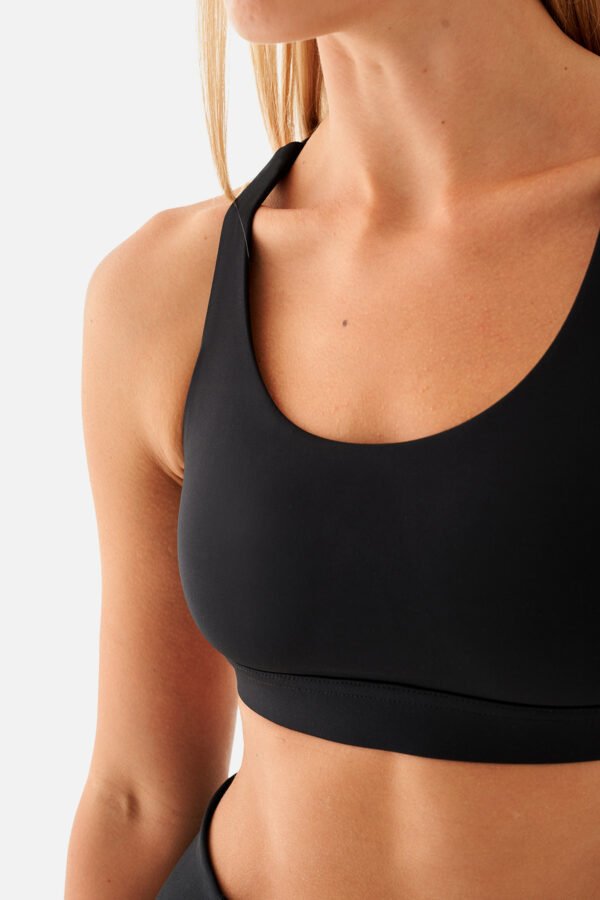 Stella Medium Support Black Sports Bra - Image 3