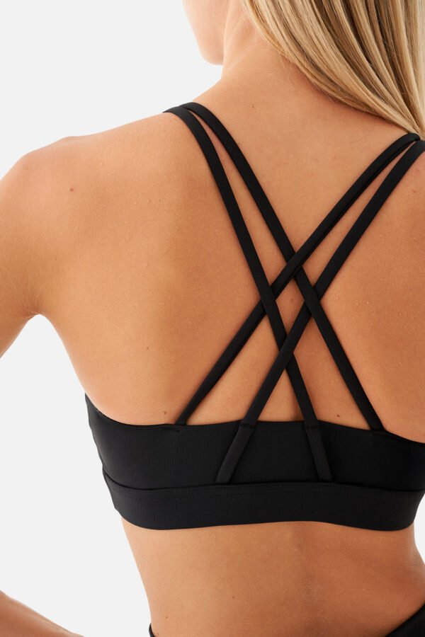 Stella Medium Support Black Sports Bra - Image 2