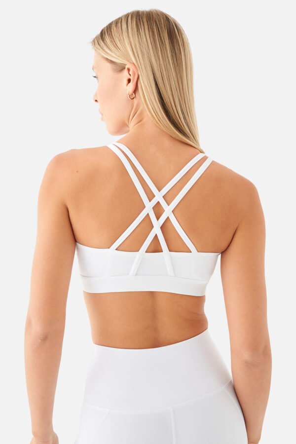 Stella Medium Support White Sports Bra - Image 2