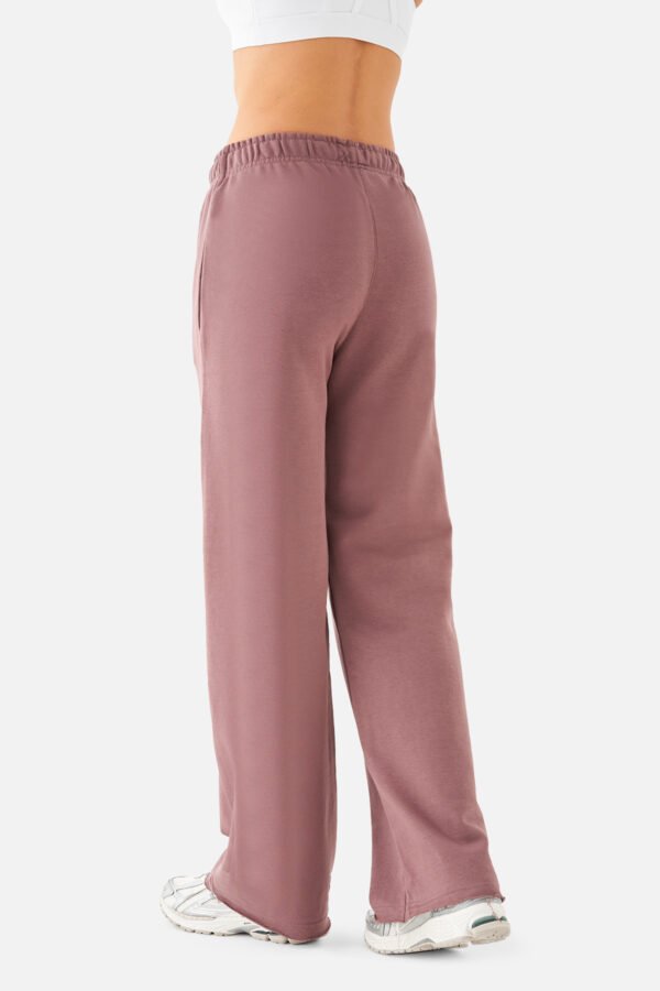 Amelia Flare Sweatpants Dark Rose - Image 2