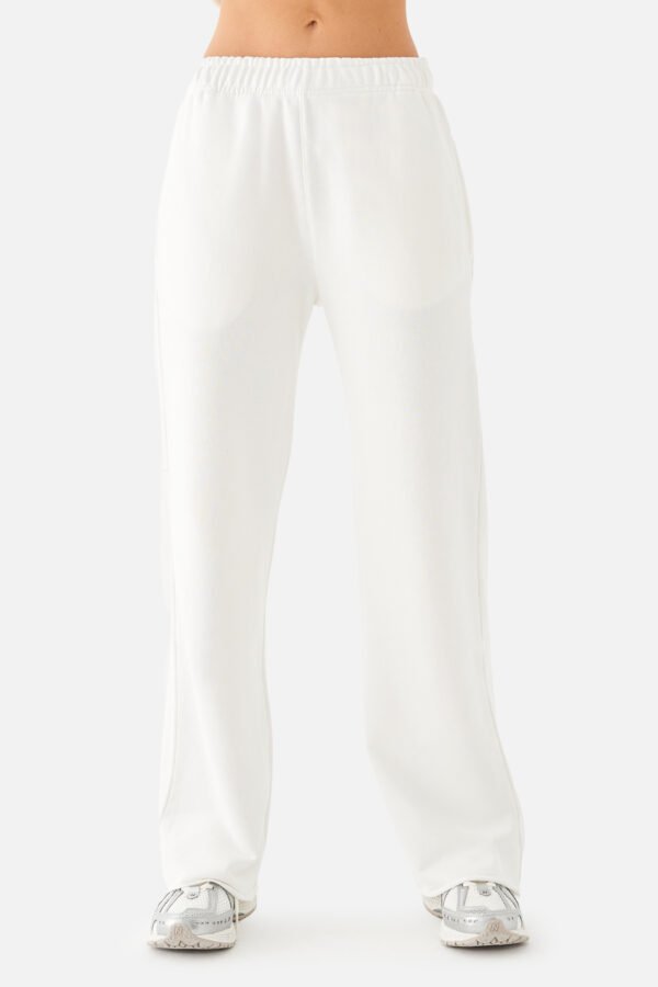 Amelia Flare Sweatpants Ecru - Image 3