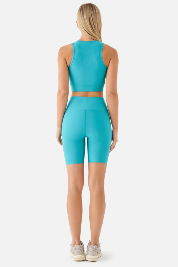 Violet Biker Sports Tights Turquoise - Image 3