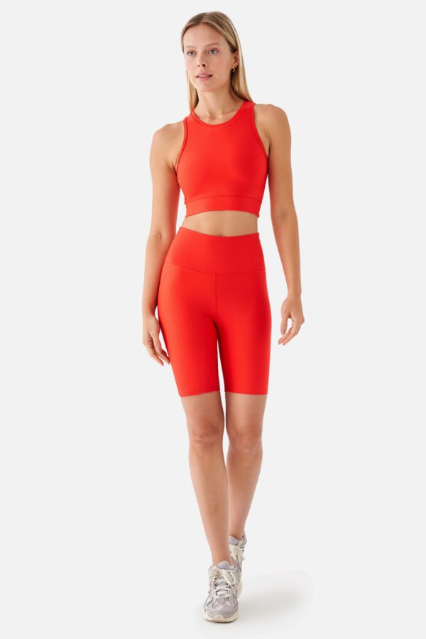 Violet Biker Sports Tights Vermilion - Image 5