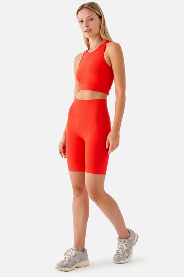 Violet Biker Sports Tights Vermilion - Image 4