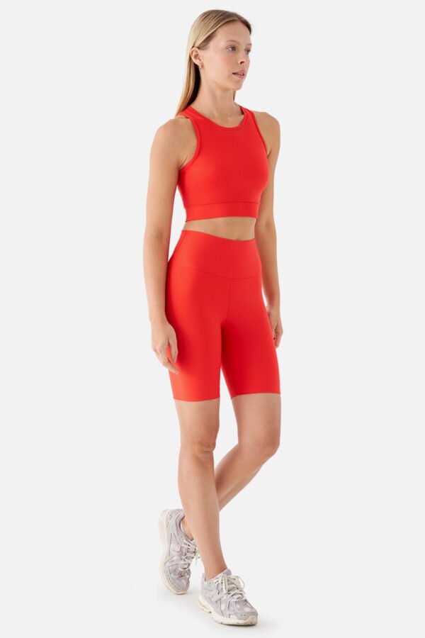 Violet Biker Sports Tights Vermilion - Image 2