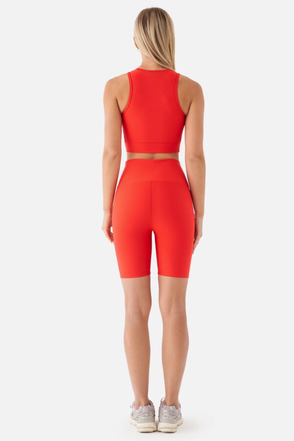 Violet Biker Sports Tights Vermilion - Image 3