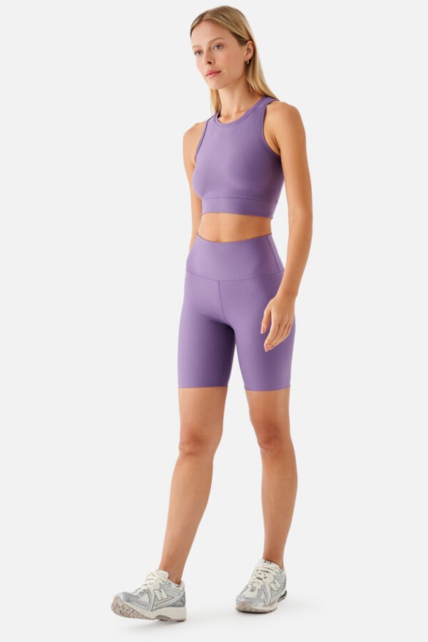 Violet Biker Sports Tights Lilac - Image 5