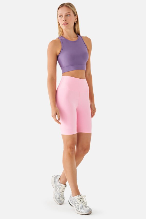 Violet Biker Sports Tights Pink - Image 4