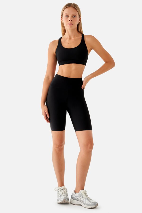 Violet Biker Sports Tights Black - Image 4