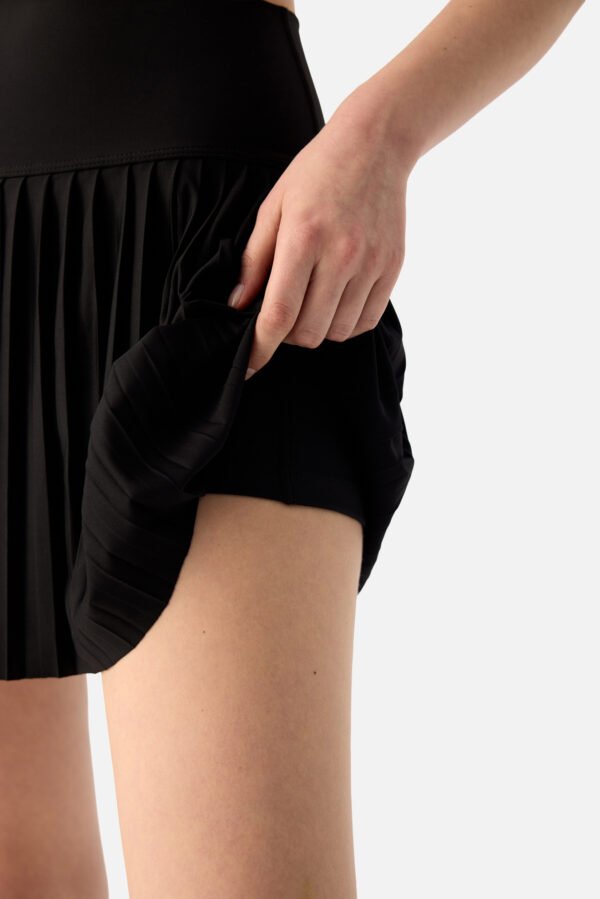 Elira Pleated Tennis Skirt Black - Image 2