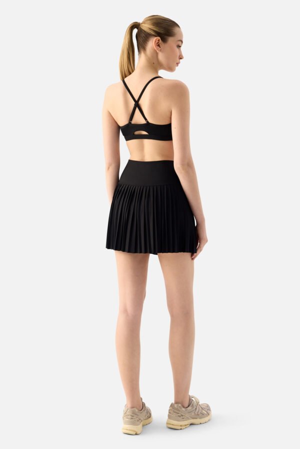 Elira Pleated Tennis Skirt Black - Image 5
