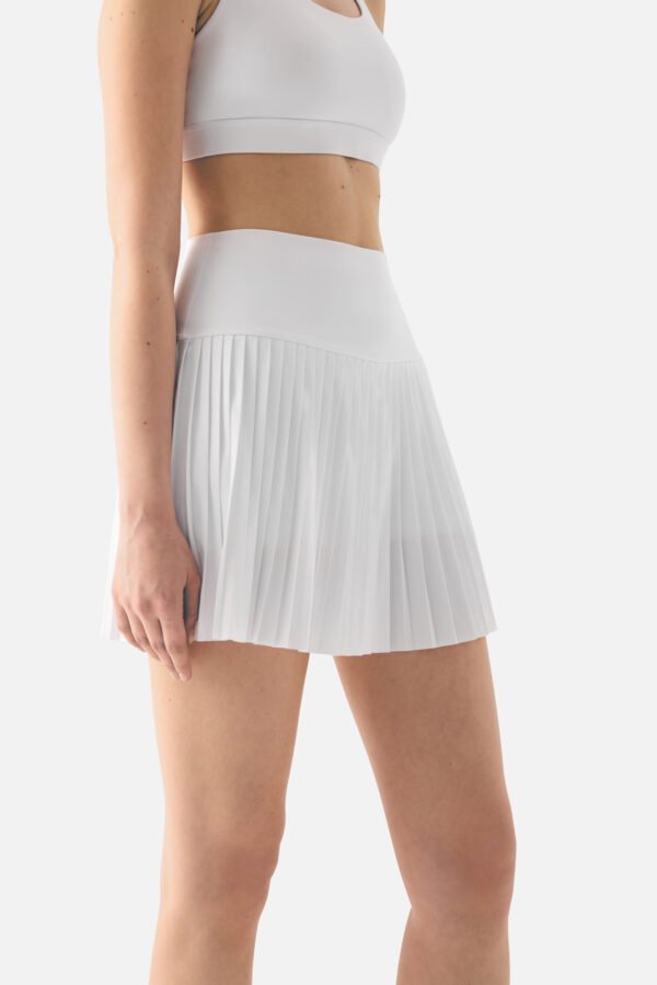 Elira Pleated Tennis Skirt White - Image 3