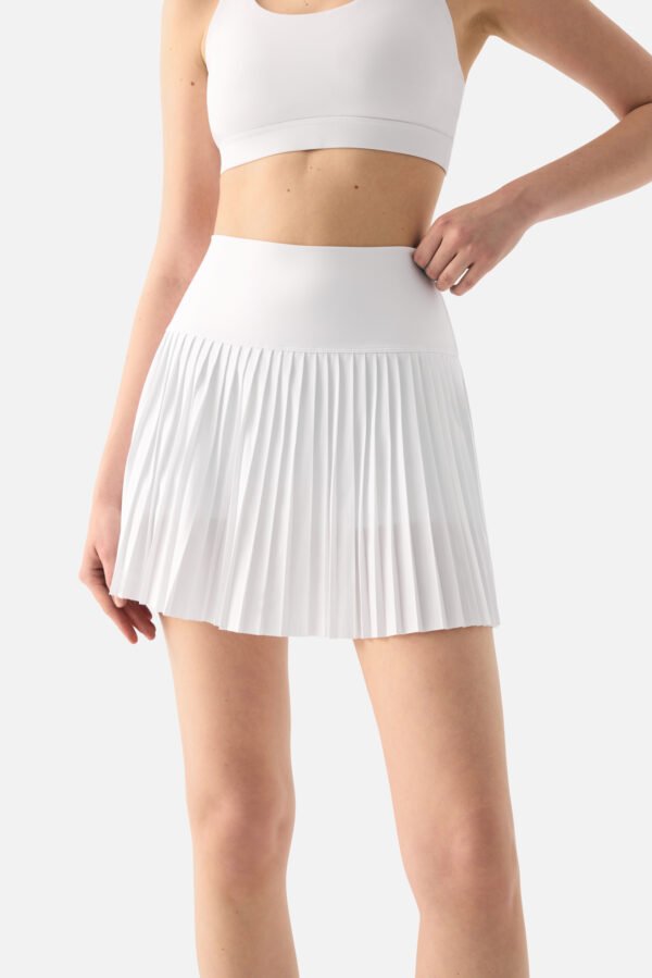 Elira Pleated Tennis Skirt White