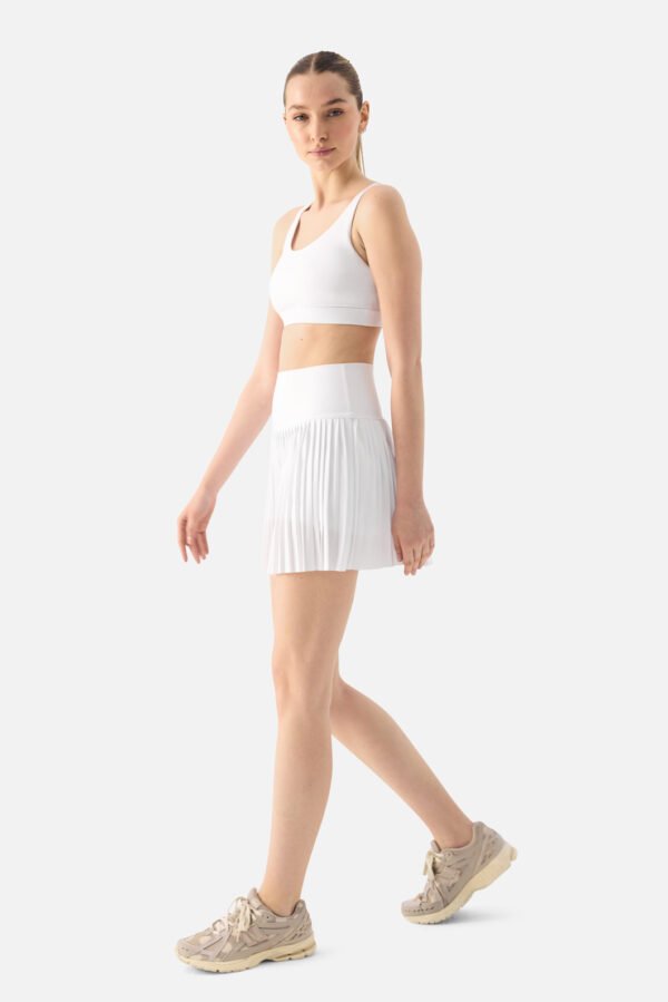 Elira Pleated Tennis Skirt White - Image 5