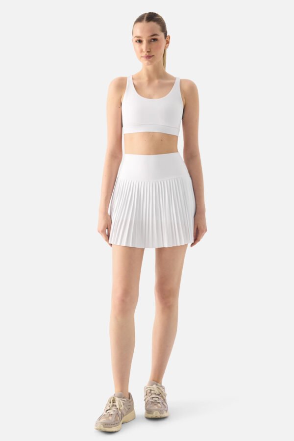 Elira Pleated Tennis Skirt White - Image 6