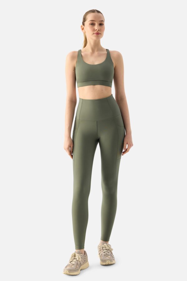 Stella Medium Support Green Fig Sports Bra - Image 5