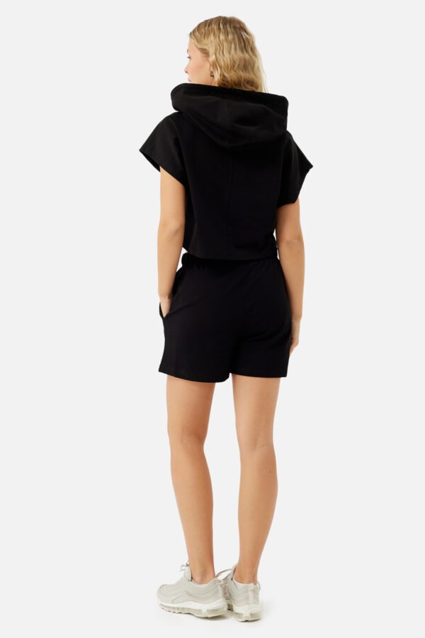 Ava Shorts Dark Rose Black - Image 4