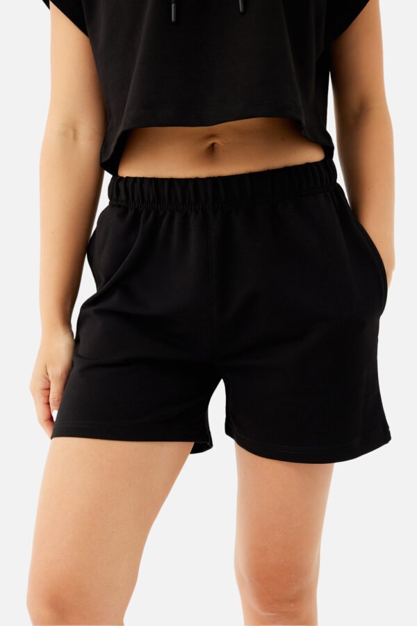 Ava Shorts Dark Rose Black - Image 2