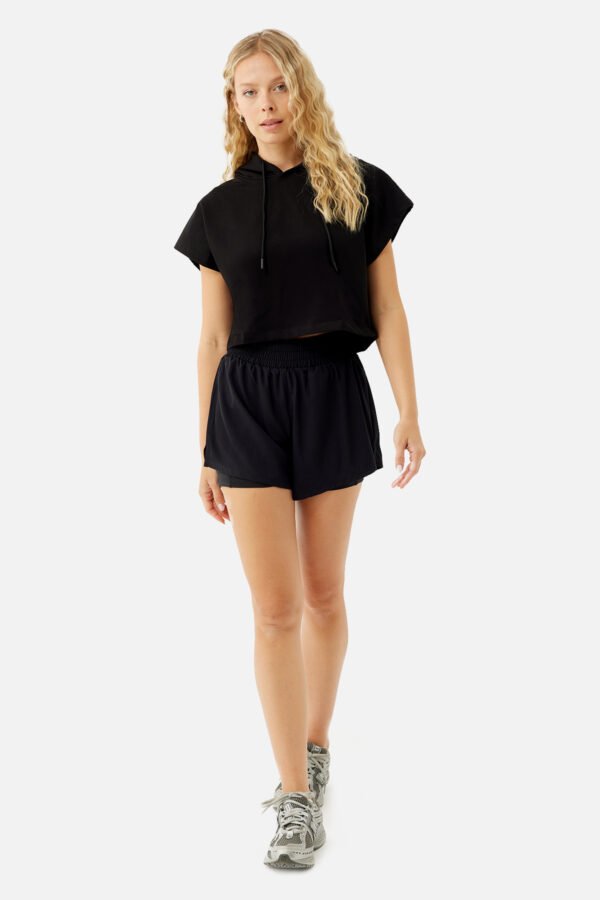 Rose Dynamic Sport Shorts Black - Image 7