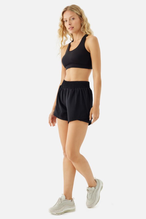 Rose Dynamic Sport Shorts Black - Image 5